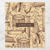 ヴィンテージミュージカル ワインラベル (シングルラベル)