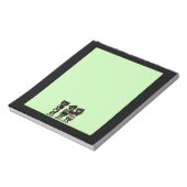 ヴィンテージミュージシャン黒猫ミュージックノート ノートパッド (回転)