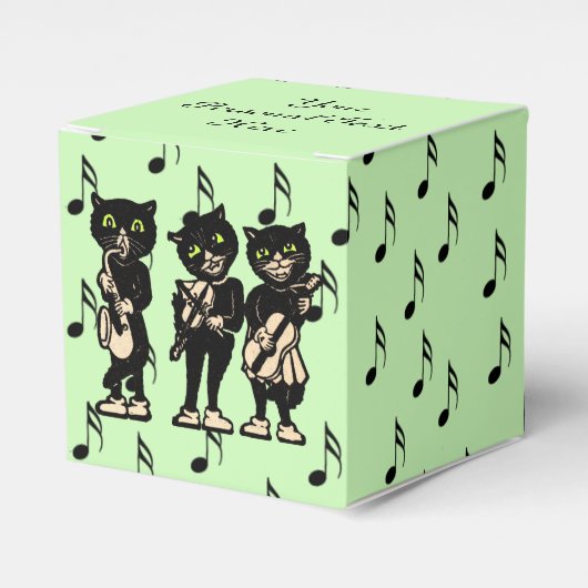 ヴィンテージミュージシャン黒猫ミュージックノート フェイバーボックス (正面サイド)