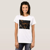 ヴィンテージミュージシャン、バイオリニスト遊のバイオリン音楽 Tシャツ (正面フル)