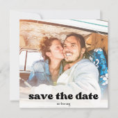 ヴィンテージミュージックアルバムカバー結婚式の日付を保存 セーブザデート (正面)