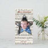 ヴィンテージミュージックウエスタンスターフォトクリスマスカード シーズンカード (スタンド正面)