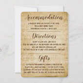 ヴィンテージミュージックエンクロージャカード 招待状 (正面)