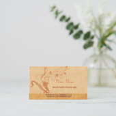 ヴィンテージミュージックサクソフォンホーンミュージカル楽器 名刺 (スタンド正面)