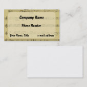 ヴィンテージミュージックシート 名刺 (正面/裏面)