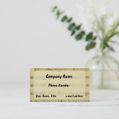 ヴィンテージミュージックシート 名刺 (スタンド正面)