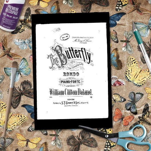 ヴィンテージミュージックデルシュメトラーリングザバタフライ 薄葉紙