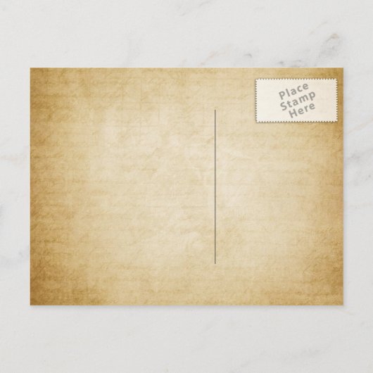 ヴィンテージミュージックノートミュージカルウェディング日付を保存 案内ポストカード (裏面)