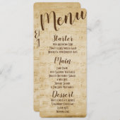 ヴィンテージミュージックメニュー メニュー (正面/裏面)