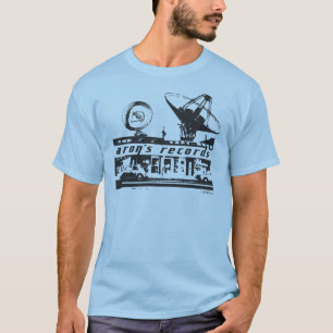ヴィンテージミュージックレコードストア転送グラフィック Tシャツ