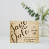 ヴィンテージミュージック日付の保存 ポストカード (スタンド正面)