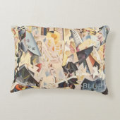 ヴィンテージミュージック、アールデコジャズ、ラプソディinブルー アクセントクッション (裏面)