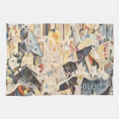 ヴィンテージミュージック、アールデコジャズ、ラプソディinブルー キッチンタオル (横)