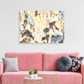 ヴィンテージミュージック、アールデコジャズ、ラプソディinブルー キャンバスプリント (インサイチュ (リビング))