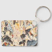 ヴィンテージミュージック、アールデコジャズ、ラプソディinブルー キーホルダー (正面)