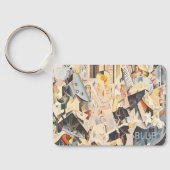 ヴィンテージミュージック、アールデコジャズ、ラプソディinブルー キーホルダー (裏面)