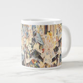 ヴィンテージミュージック、アールデコジャズ、ラプソディinブルー ジャンボコーヒーマグカップ (正面右)