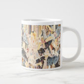 ヴィンテージミュージック、アールデコジャズ、ラプソディinブルー ジャンボコーヒーマグカップ (右)