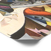 ヴィンテージミュージック、アールデコジャズ、ラプソディinブルー ポスター (角)