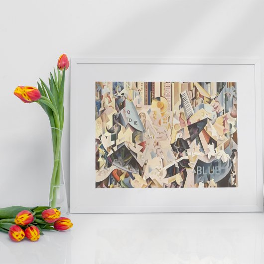 ヴィンテージミュージック、アールデコジャズ、ラプソディinブルー ポスター