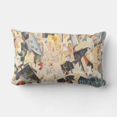 ヴィンテージミュージック、アールデコジャズ、ラプソディinブルー ランバークッション (裏面)