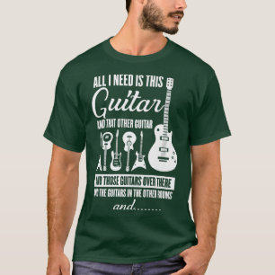 ヴィンテージミュージックAll I おもしろい Need Guitar楽器14 Tシャツ