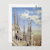ヴィンテージミラノイタリア旅行はがき ポストカード (正面/裏面)