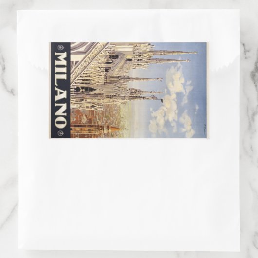 ヴィンテージミラノミラノイタリア 長方形シール (バッグ)