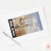 ヴィンテージミラノミラノイタリア 長方形シール (封筒)