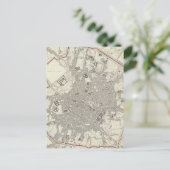 ヴィンテージミランイタリアの地図（1832年） ポストカード (スタンド正面)