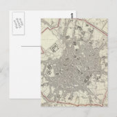 ヴィンテージミランイタリアの地図（1832年） ポストカード (正面/裏面)