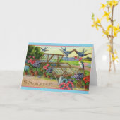 ヴィンテージミリーアウグリイタリアン誕生日カード カード (黄色い花)