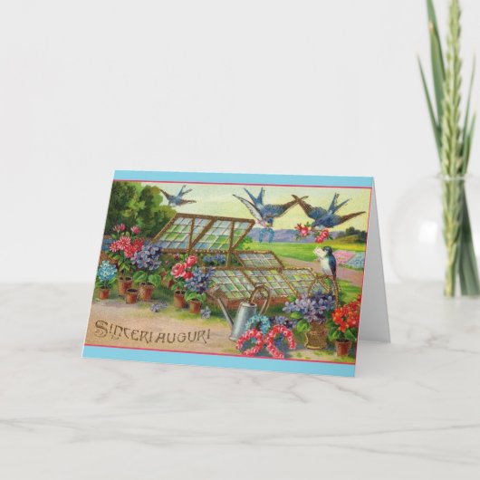 ヴィンテージミリーアウグリイタリアン誕生日カード カード (正面)