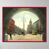 ヴィンテージミルウォーキーウィスコンシン ポスター (正面)