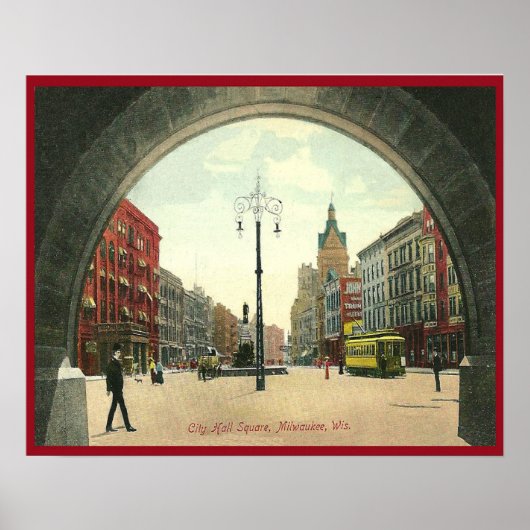 ヴィンテージミルウォーキーウィスコンシン ポスター (正面)