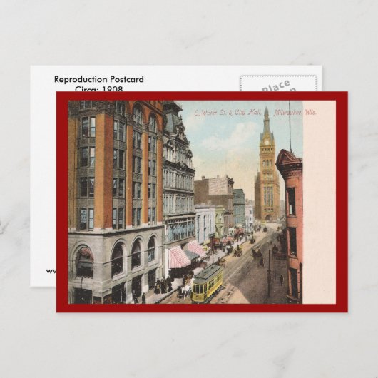ヴィンテージミルウォーキーウィスコンシン ポストカード (正面/裏面)