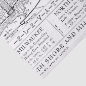 ヴィンテージミルウォーキー鉄道地図 薄葉紙 (詳細)