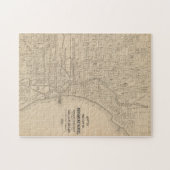 ヴィンテージミルウォーキー、ウィスコンシンの地図 ジグソーパズル (横)