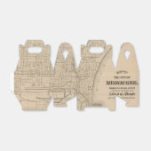 ヴィンテージミルウォーキー、ウィスコンシンの地図 フェイバーボックス (折り畳みなし)