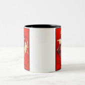 ヴィンテージミルカチョコレート広告 ツートーンマグカップ (中央)