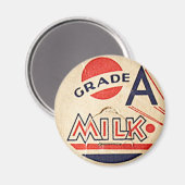 ヴィンテージミルクキャップ磁石 マグネット (正面/裏面)