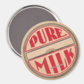 ヴィンテージミルクボトルキャップ マグネット (正面/裏面)