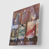 ヴィンテージミルクボトルバイゴータイムズ スクエア壁時計 (傾斜)