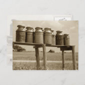 ヴィンテージミルク缶 ポストカード (正面/裏面)