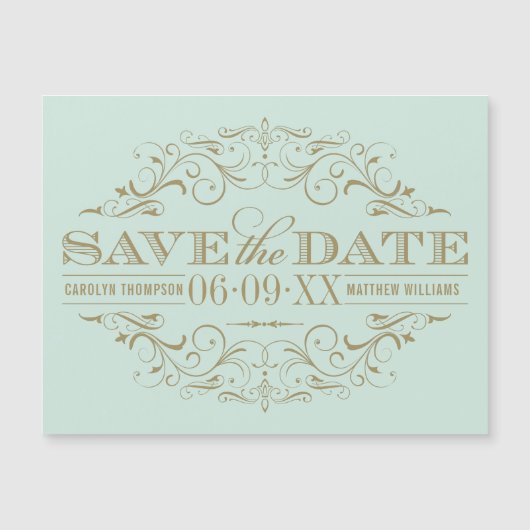 ヴィンテージミントとアンティークの繁栄の日付を保存 (正面)