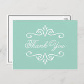 ヴィンテージミントグリーン | 卒業ありがとう ポストカード (正面/裏面)