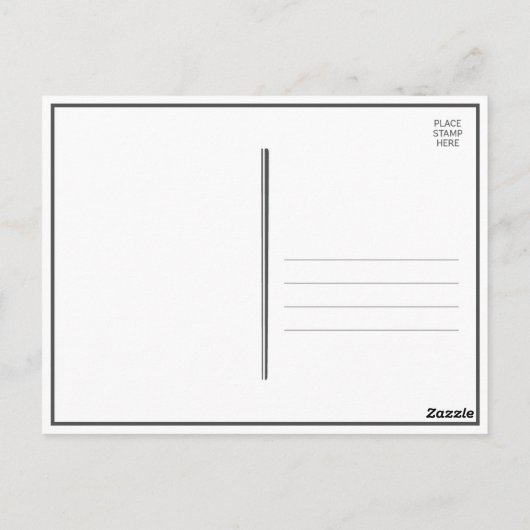 ヴィンテージミントグリーン | 卒業ありがとう ポストカード (裏面)