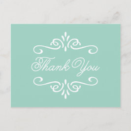 ヴィンテージミントグリーン | 卒業ありがとう ポストカード