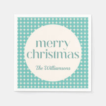 ヴィンテージミントティール（緑がかった色）グリーンジオメトリックドットカスタム