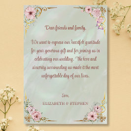 ヴィンテージミントピーニーサンキューカード サンキューカード